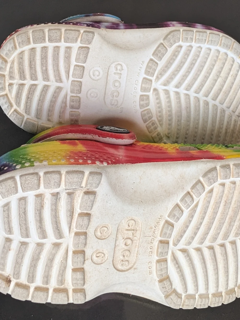 Crocs Shoes Kids 4 Toddler Classic Tie Dye Graphic Clogs Slip On 205451